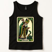 St Patricks Day Tarot Card GoN Git Funny St Patrick Tank Top