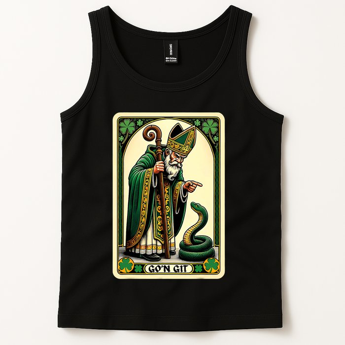 St Patricks Day Tarot Card GoN Git Funny St Patrick Tank Top