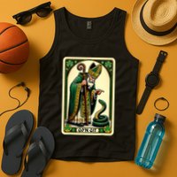 St Patricks Day Tarot Card GoN Git Funny St Patrick Tank Top