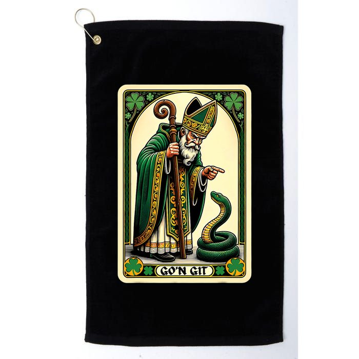 St Patricks Day Tarot Card GoN Git Funny St Patrick Golf Towel
