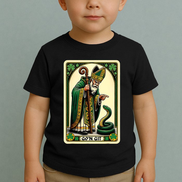 St Patricks Day Tarot Card GoN Git Funny St Patrick Toddler T-Shirt