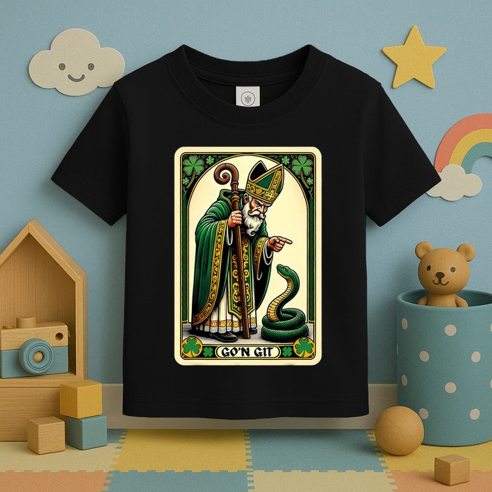 St Patricks Day Tarot Card GoN Git Funny St Patrick Toddler T-Shirt
