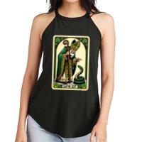 St Patricks Day Tarot Card GoN Git Funny St Patrick Women's Perfect Tri Rocker Tank