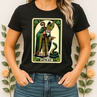 St Patricks Day Tarot Card GoN Git Funny St Patrick Womens T-Shirt