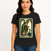 St Patricks Day Tarot Card GoN Git Funny St Patrick Womens T-Shirt