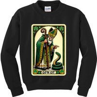 St Patricks Day Tarot Card GoN Git Funny St Patrick Kids Sweatshirt