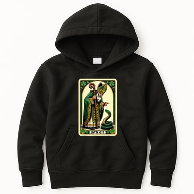 St Patricks Day Tarot Card GoN Git Funny St Patrick Kids Hoodie