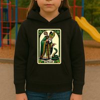 St Patricks Day Tarot Card GoN Git Funny St Patrick Kids Hoodie