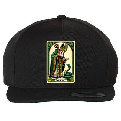 St Patricks Day Tarot Card GoN Git Funny St Patrick Wool Snapback Cap