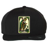 St Patricks Day Tarot Card GoN Git Funny St Patrick Wool Snapback Cap