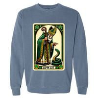 St Patricks Day Tarot Card GoN Git Funny St Patrick Garment-Dyed Sweatshirt