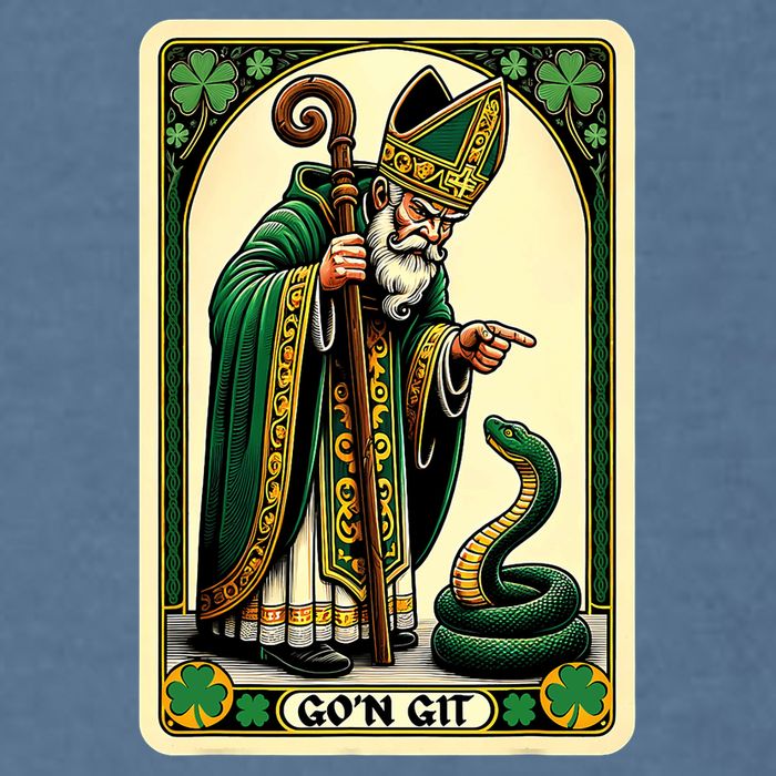 St Patricks Day Tarot Card GoN Git Funny St Patrick Garment-Dyed Sweatshirt