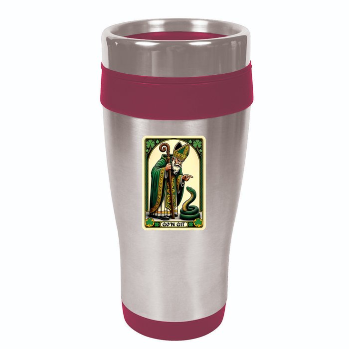 St Patricks Day Tarot Card GoN Git Funny St Patrick 16oz Travel Tumbler