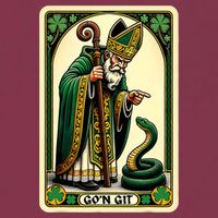 St Patricks Day Tarot Card GoN Git Funny St Patrick 16oz Travel Tumbler
