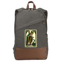 St Patricks Day Tarot Card GoN Git Funny St Patrick Cotton Canvas Backpack