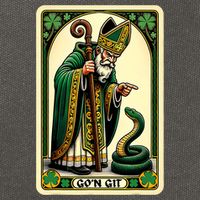 St Patricks Day Tarot Card GoN Git Funny St Patrick Cotton Canvas Backpack