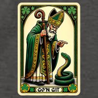 St Patricks Day Tarot Card GoN Git Funny St Patrick Vector Backpack