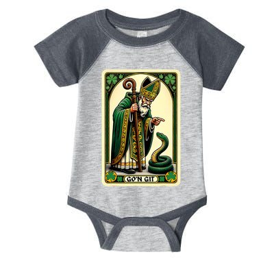 St Patricks Day Tarot Card GoN Git Funny St Patrick Infant Baby Jersey Bodysuit
