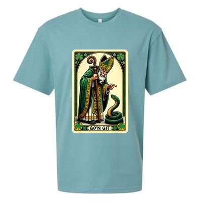 St Patricks Day Tarot Card GoN Git Funny St Patrick Sueded Cloud Jersey T-Shirt