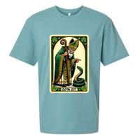 St Patricks Day Tarot Card GoN Git Funny St Patrick Sueded Cloud Jersey T-Shirt