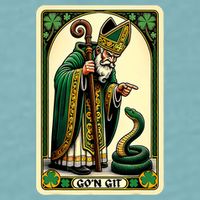 St Patricks Day Tarot Card GoN Git Funny St Patrick Sueded Cloud Jersey T-Shirt