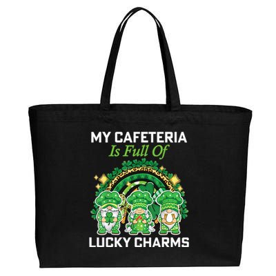 St Patrick's Day Lunch Lady Chef My Cafeteria Workers Cotton Canvas Jumbo Tote