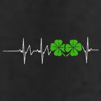 St Patricks Day Ireland Heartbeat Adult Drive Performance Visor