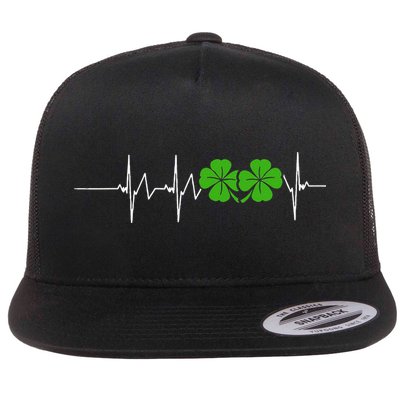 St Patricks Day Ireland Heartbeat Flatbill Hat
