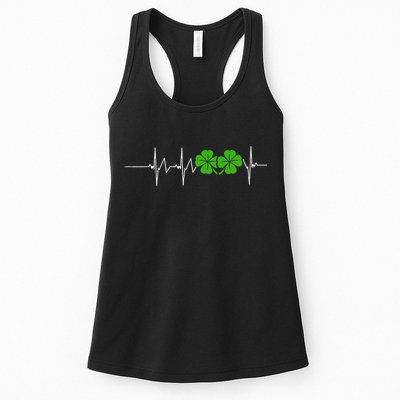 St Patricks Day Ireland Heartbeat Womens Tank Top