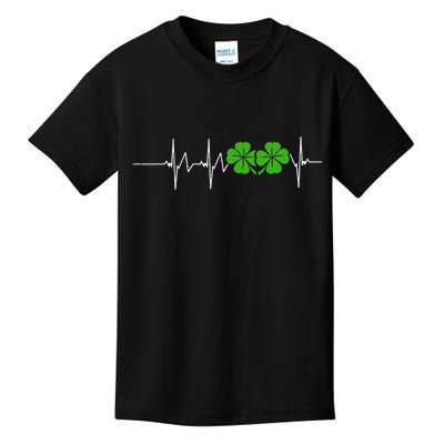 St Patricks Day Ireland Heartbeat Kids T-Shirt