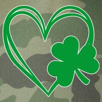 St Patricks Day Shamrock Heart Legacy Tie Dye Trucker Hat