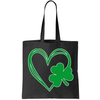 St Patricks Day Shamrock Heart Bag