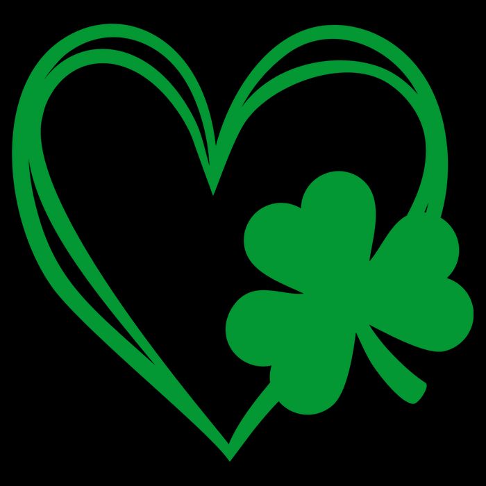 St Patricks Day Shamrock Heart 16oz Travel Tumbler