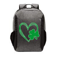 St Patricks Day Shamrock Heart Vector Backpack