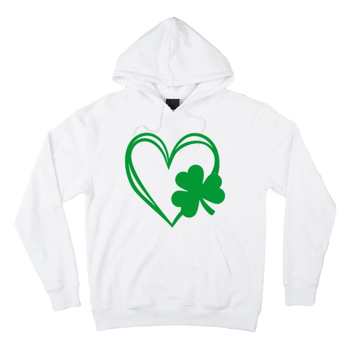 St Patricks Day Shamrock Heart Hoodie