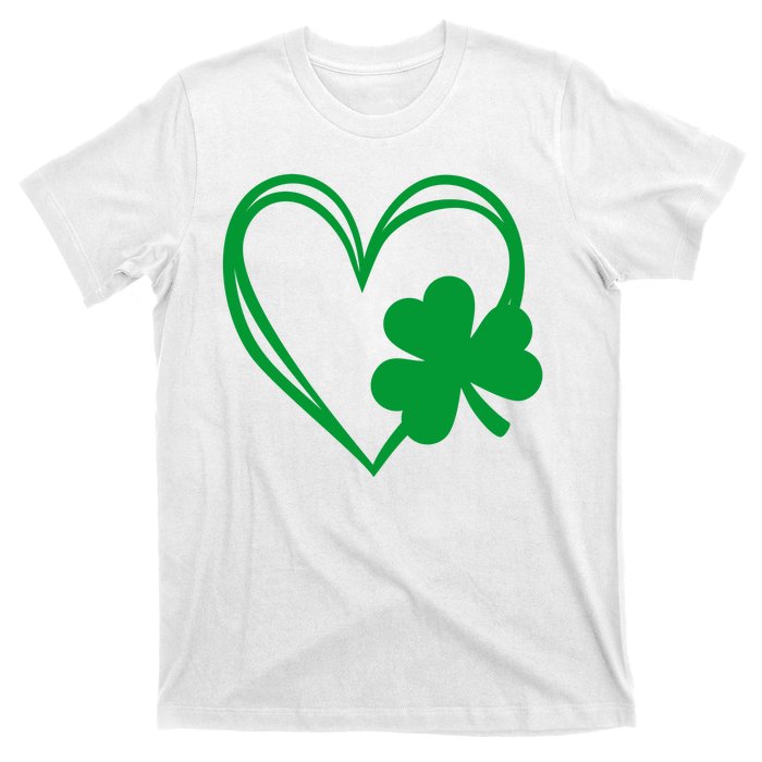 St Patricks Day Shamrock Heart T-Shirt