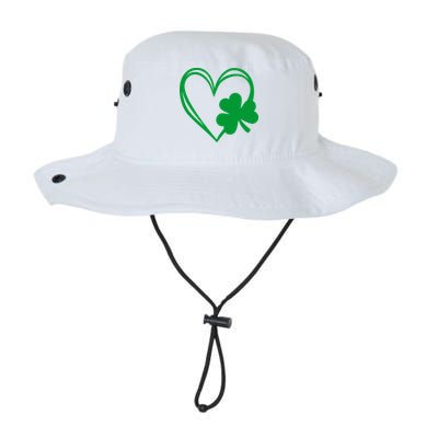 St Patricks Day Shamrock Heart Bucket Hat