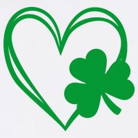 St Patricks Day Shamrock Heart Bucket Hat
