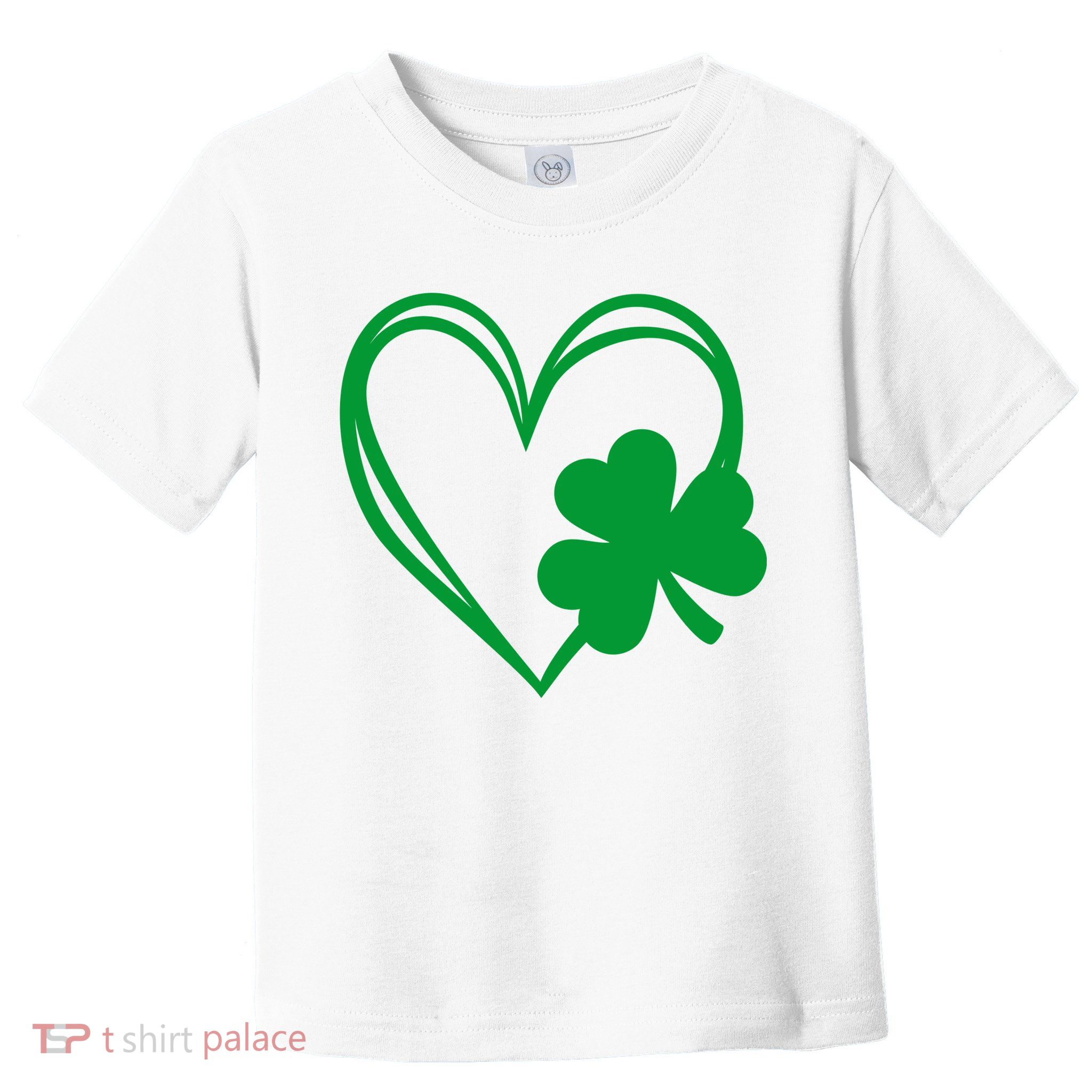 St Patricks Day Shamrock Heart Toddler T-Shirt