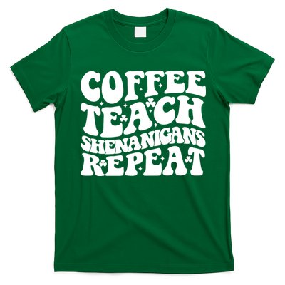 St Patricks Day Teachers Design For Teacher Who Loves Coffee T-Shirt