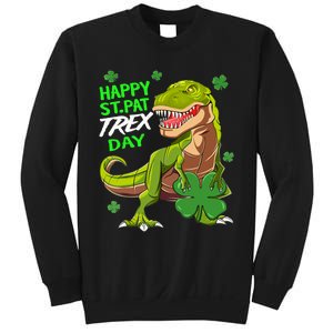 St Patricks Day Dinosaur Dino Saurus Irish Shamrock Boy Sweatshirt