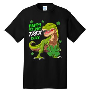 St Patricks Day Dinosaur Dino Saurus Irish Shamrock Boy Tall T-Shirt