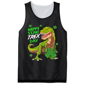 St Patricks Day Dinosaur Dino Saurus Irish Shamrock Boy Mesh Reversible Basketball Jersey Tank