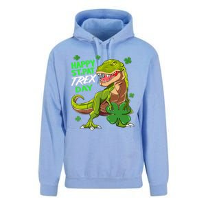 St Patricks Day Dinosaur Dino Saurus Irish Shamrock Boy Unisex Surf Hoodie