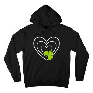 Saint Patrick's Day Green Heart Lucky Charmss Paddy's Day Tall Hoodie