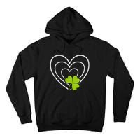 Saint Patrick's Day Green Heart Lucky Charmss Paddy's Day Tall Hoodie