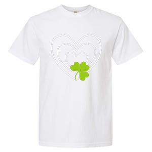 Saint Patrick's Day Green Heart Lucky Charmss Paddy's Day Garment-Dyed Heavyweight T-Shirt