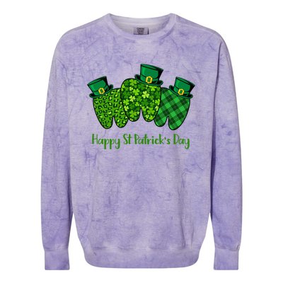 St Patrick's Day Dental Assistant Tooth Dentist Gift Meaningful Gift Colorblast Crewneck Sweatshirt