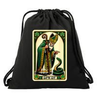 St Patricks Day Tarot Card GoN Git Funny St Patrick Drawstring Bag