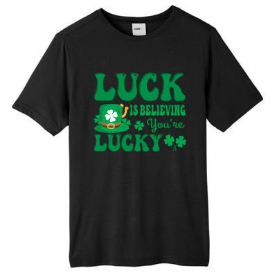 St Patricks Day Believing Cute Gift Tall Fusion ChromaSoft Performance T-Shirt